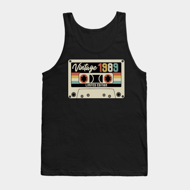 Vintage 1989 - Limited Edition - Vintage Style Tank Top by Debbie Art